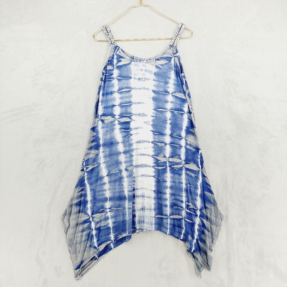 India Boutique Women's Casual tie Dyed Sleeveless Cover Up Dress P4791
